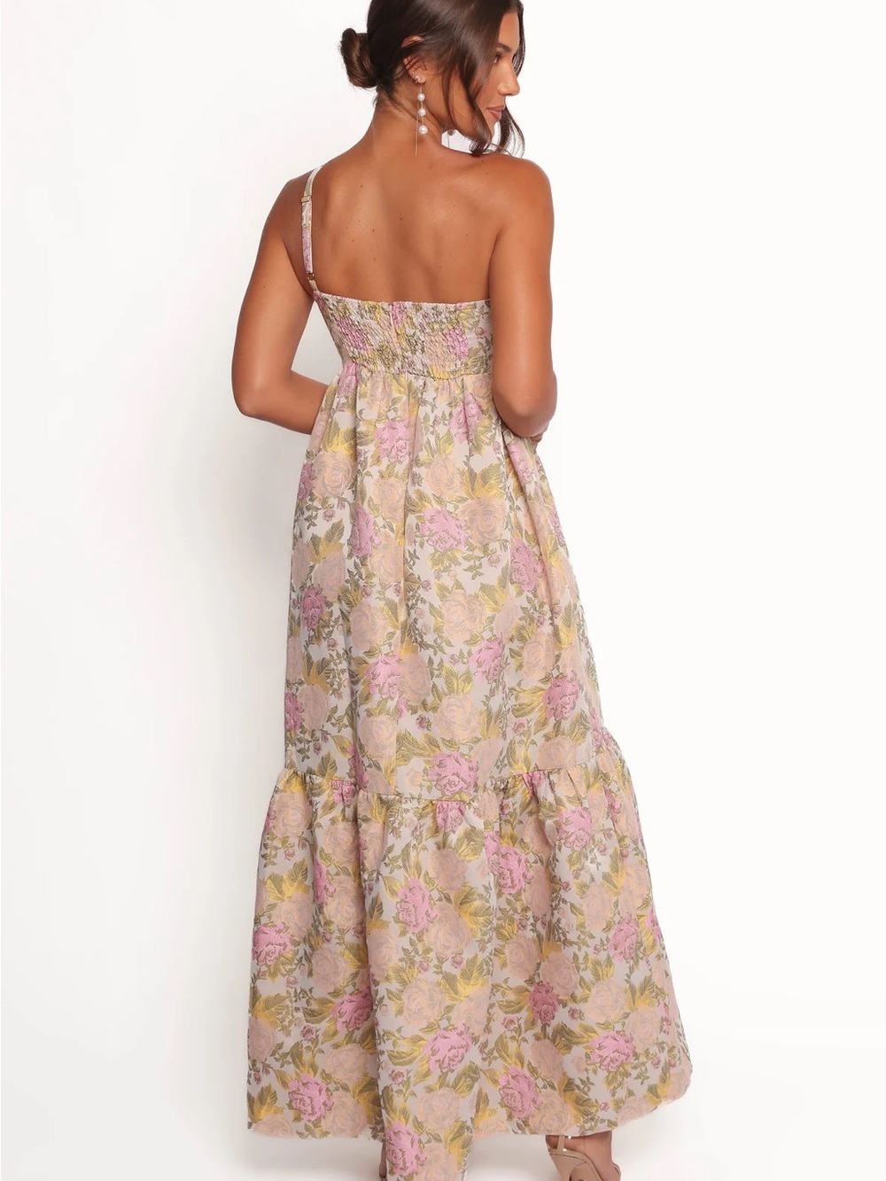 Petal & Pup Bettina Floral Bow Front One-Shoulder Maxi Dress - Picture 3 of 11